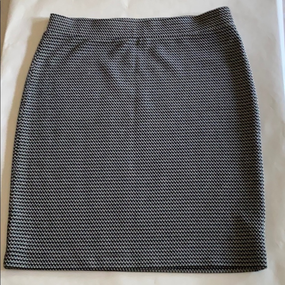 Loft Outlet Pencil Skirt Gray Black Size Small